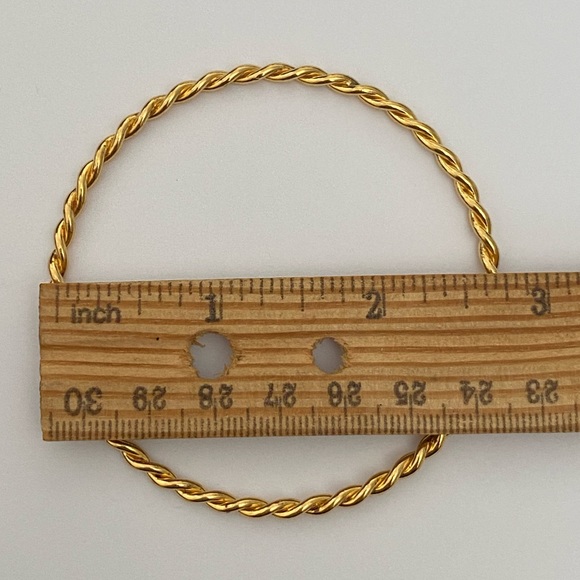 925 silver 3 bangles bracelet handmade twisted - Picture 2 of 6